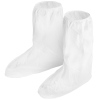 Couvre-bottes blancs jetables pour les salles blanches ou les laboratoires.