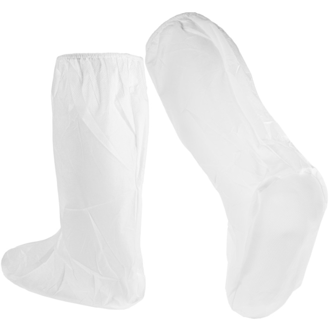 Couvre-chaussures jetables blancs