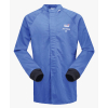 Blue arc-rated safety jacket with long sleeves.