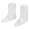 Disposable white shoe covers for protection