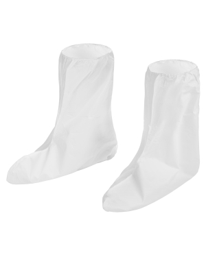 Disposable white shoe covers for protection