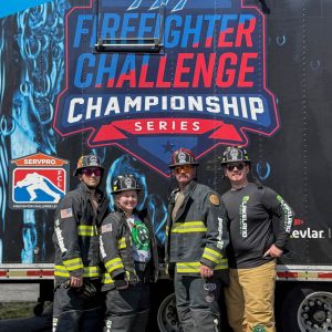 Firefighters at Firefighter Challenge Championship event.