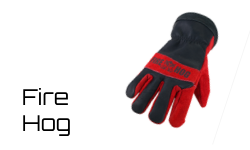 Fire Hog protective glove, red and black design
