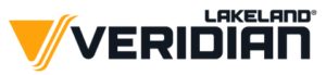 Lakeland Veridian logo with yellow triangle.