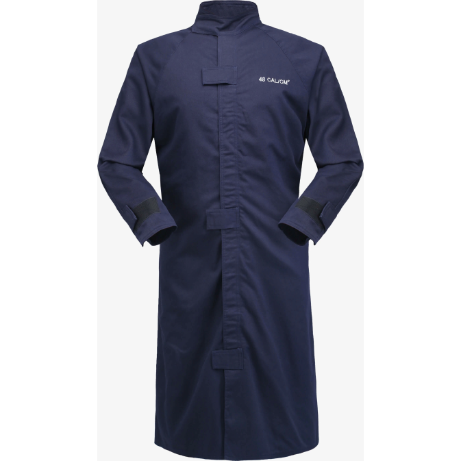 Navy blue protective high-calorie rated jacket