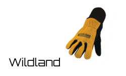 Wildland yellow and black protective work gloves